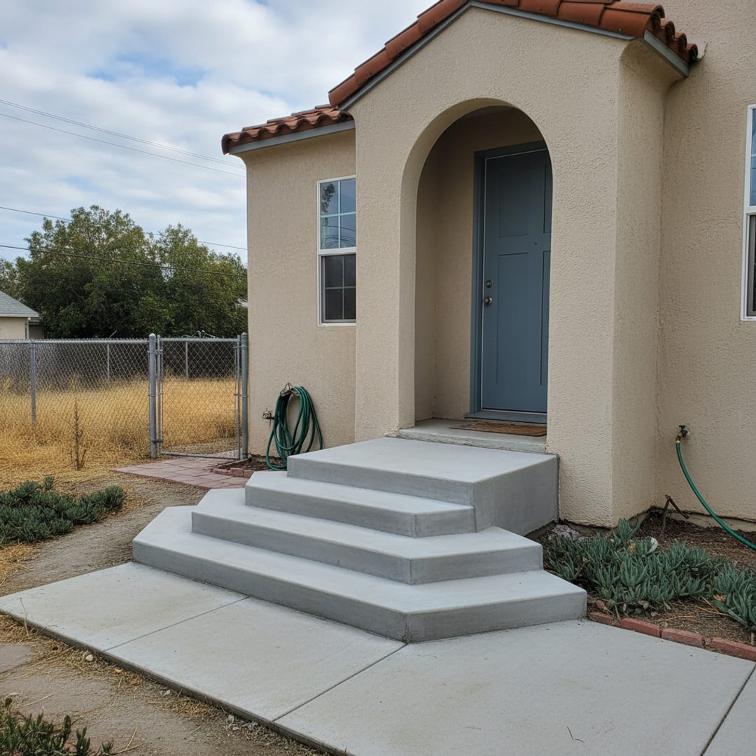 Concrete Steps & Stairs completed by Horizon Concrete Solutions in Huntington Beach, CA